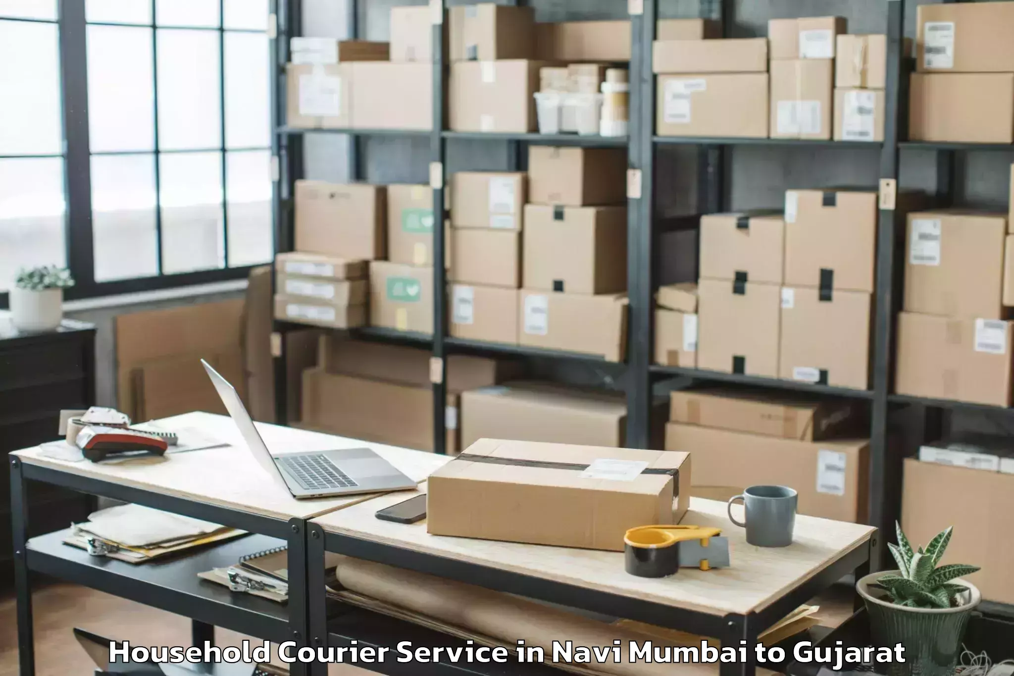 Get Navi Mumbai to Kutiyana Household Courier